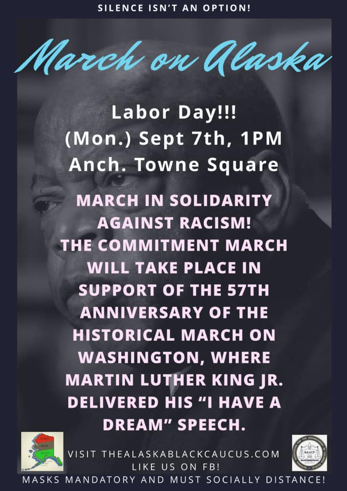 March on Alaska Flyer - Monday, September 7, 2020 at 1:00 PM – 3:30 PM AKDT - Anchorage Towne Square